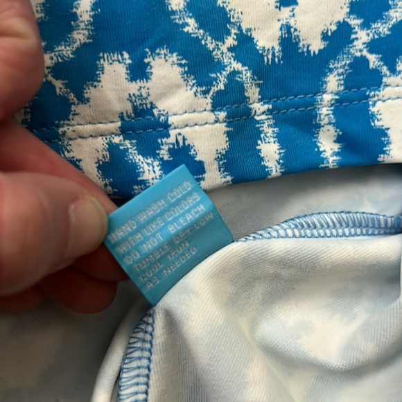 J. McLaughlin Wavesong Tee NEW with tags - medium blue white - Picture 13 of 16